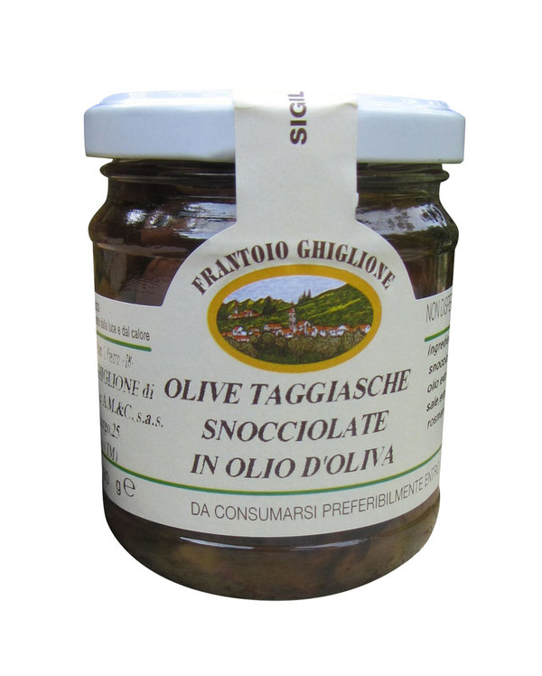 Taggiasca-entkernt-Oliven
